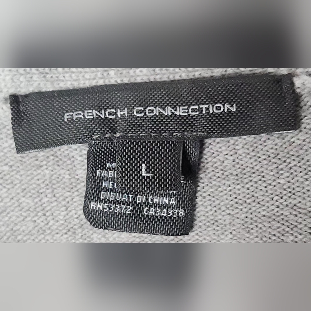 French Connection Women's Gray Cardigan Sweater Size L - Picture 4 of 6